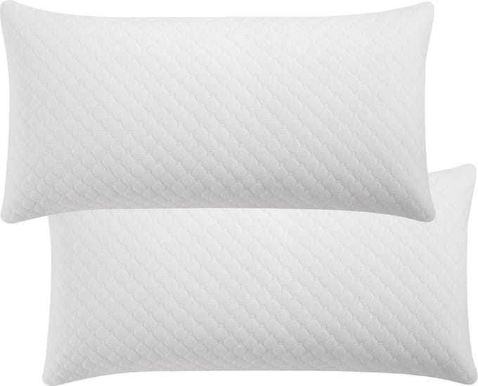Juskys 2 Stuks Hoofdkussen / Slaapkussen / Kussen - 40 x 80 cm - Memory Foam