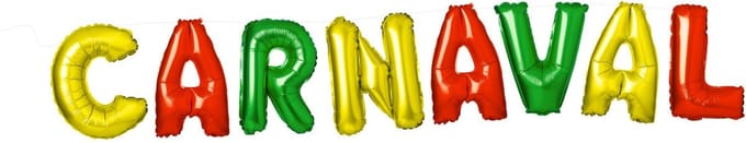 Folieballonnen 'Carnaval' Meerkleurig 36cm - 8 stuks