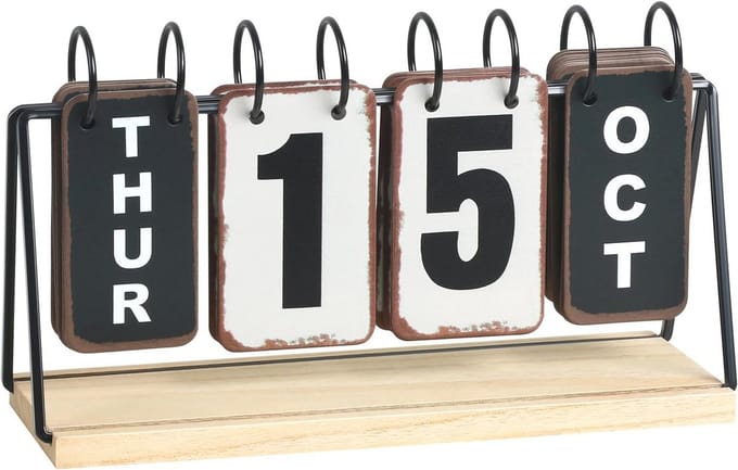 Moderne bureaukalender met groot display - Duurzaam en herbruikbaar