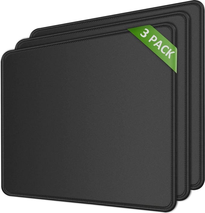 Set van 3 Muismatten - Waterdicht, Antislip en 30% Groter voor Gaming en Kantoor