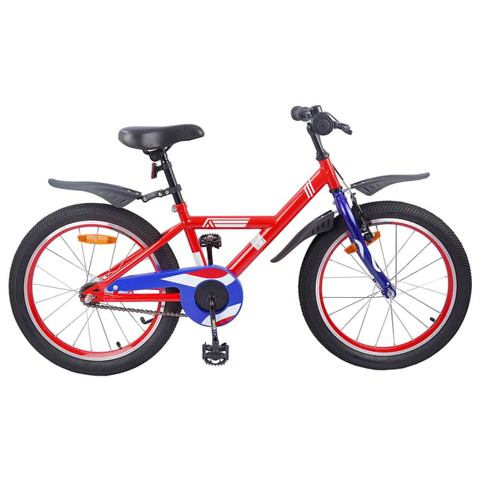 vidaXL - Kinderfiets - 18 - Inch - voor - 5-7 - jaar - oud - Rood