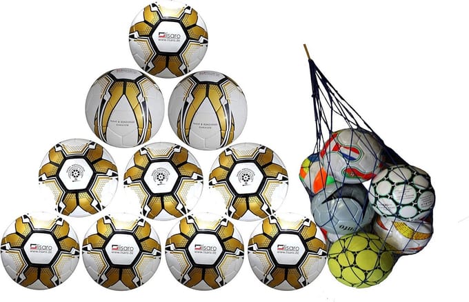 Voetbal Trainingsballen Maat 5 Set van 10 stuks + Gratis Net