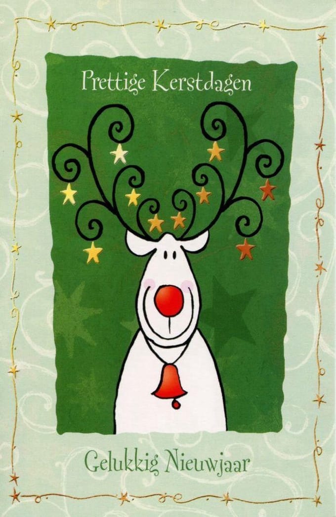 Dubbele Kerstkaarten Assorti 3 - 30 stuks