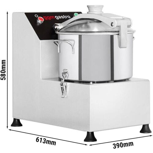GGM Gastro Vegetarischer Cutter - 16 Liter - 2,0 kW - 230 Volt - 1400 U/min