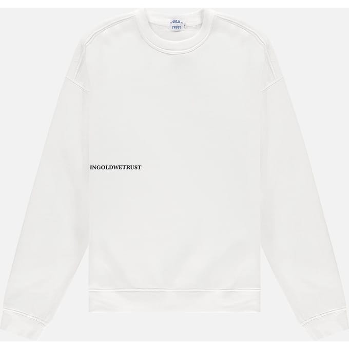 In Gold We Trust The Time Grey Melange Maat: S | Tops Outlet | Unisex | Wit