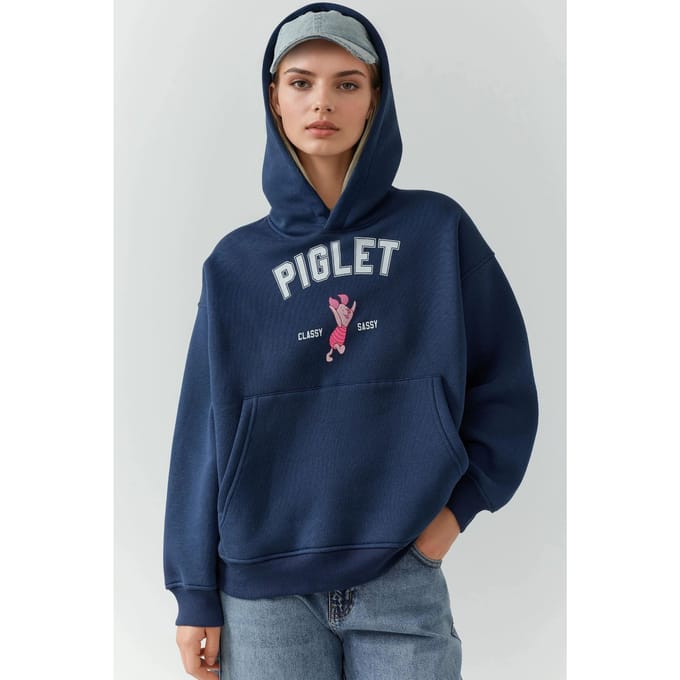 Overmaat Hoodie met Print