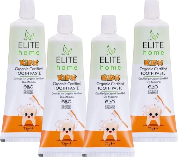 The Elite Home - Natuurlijke Kindertandpasta - 4 x 75 gr