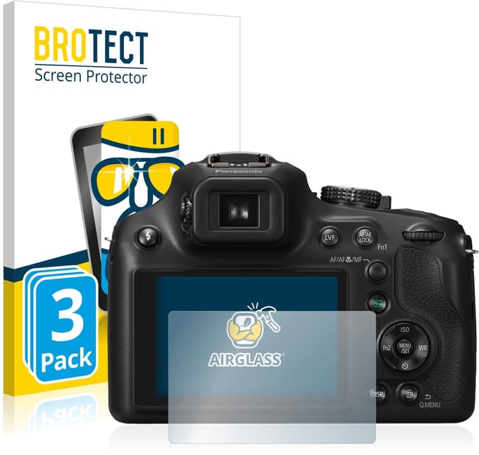 Screenprotector 3 Stuks voor Panasonic Lumix DMC-FZ72 Beschermglas transparant