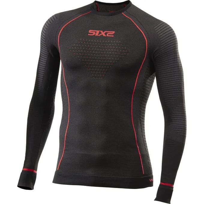 Sixs Ts2w Cu Lange Mouwen Basislaag Zwart XL-2XL Man