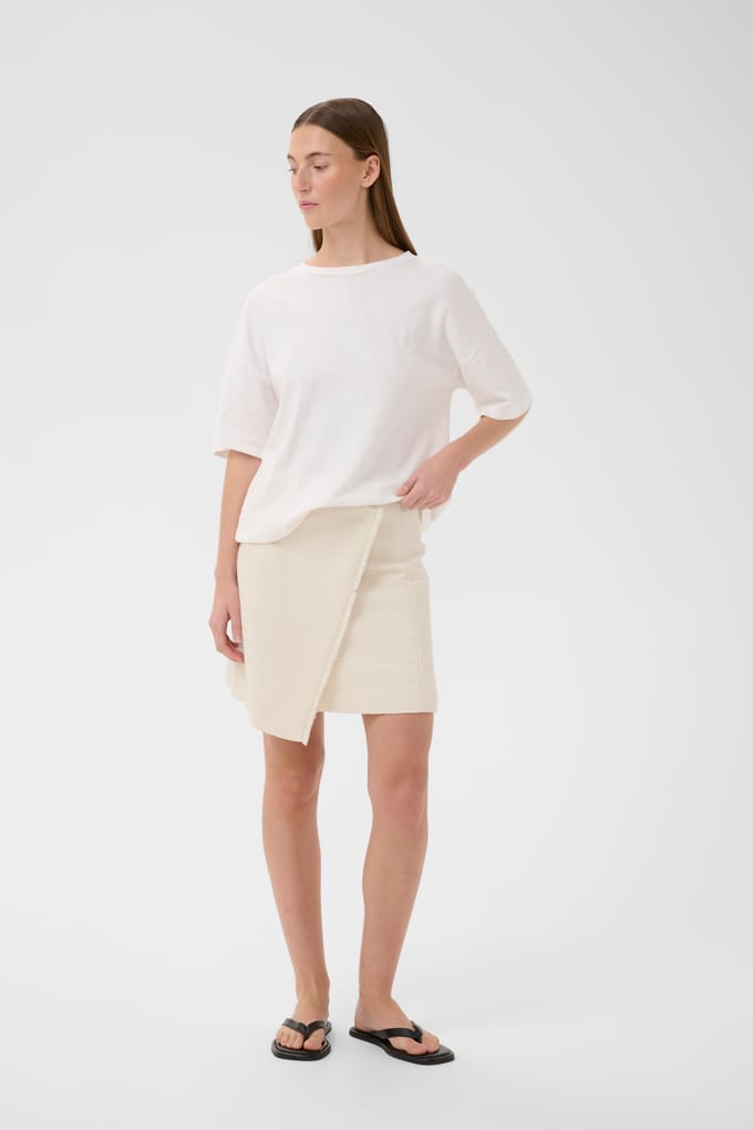 INWEAR Cheyanneiw Skirt Dames - Korte rok - Ecru - Maat 36