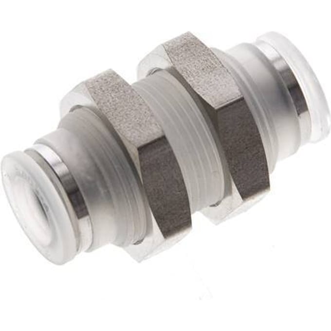 8mm PA Insteekfitting Schotdoorvoer EPDM/PTFE