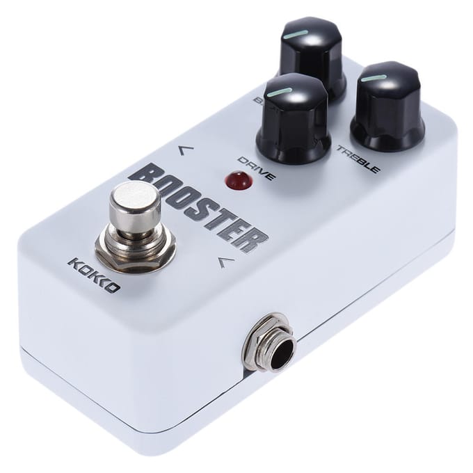 KOKKO FBS2 Mini-boosterpedaal Draagbaar 2-bands EQ gitaareffectpedaal black