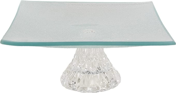 Clayre & Eef Decoratie schaal 19x19x7 cm Transparant Glas