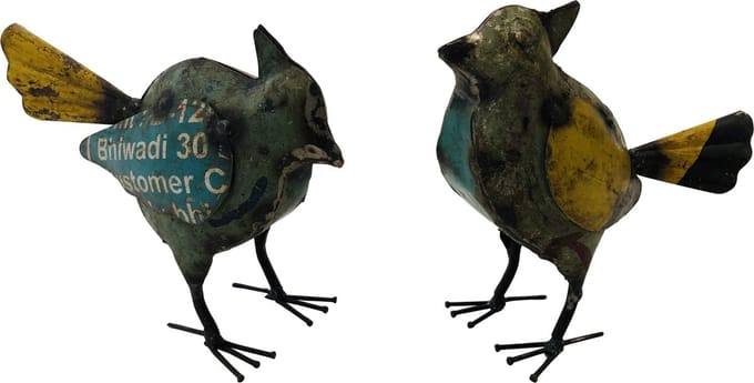 bird old iron | 17x15 | mix colour