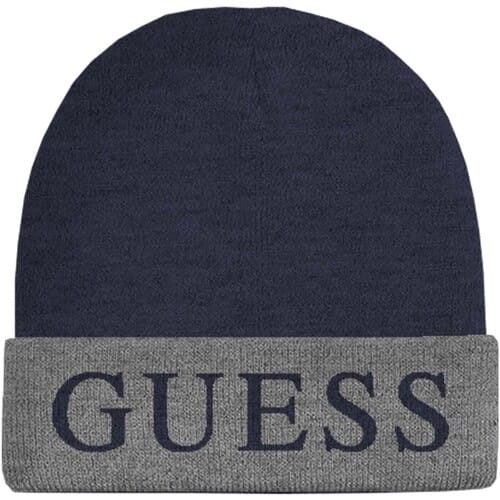 GUESS Logo Beanie Smart Blue Taglia: OS | Cappelli Outlet | Uomo | Blu