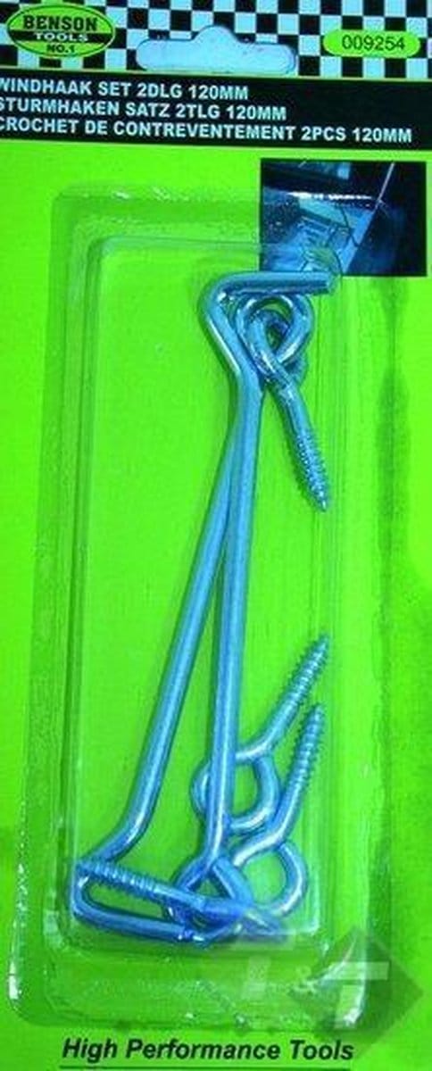 Windhaak set - 2 delig - 120mm lengte - Benson