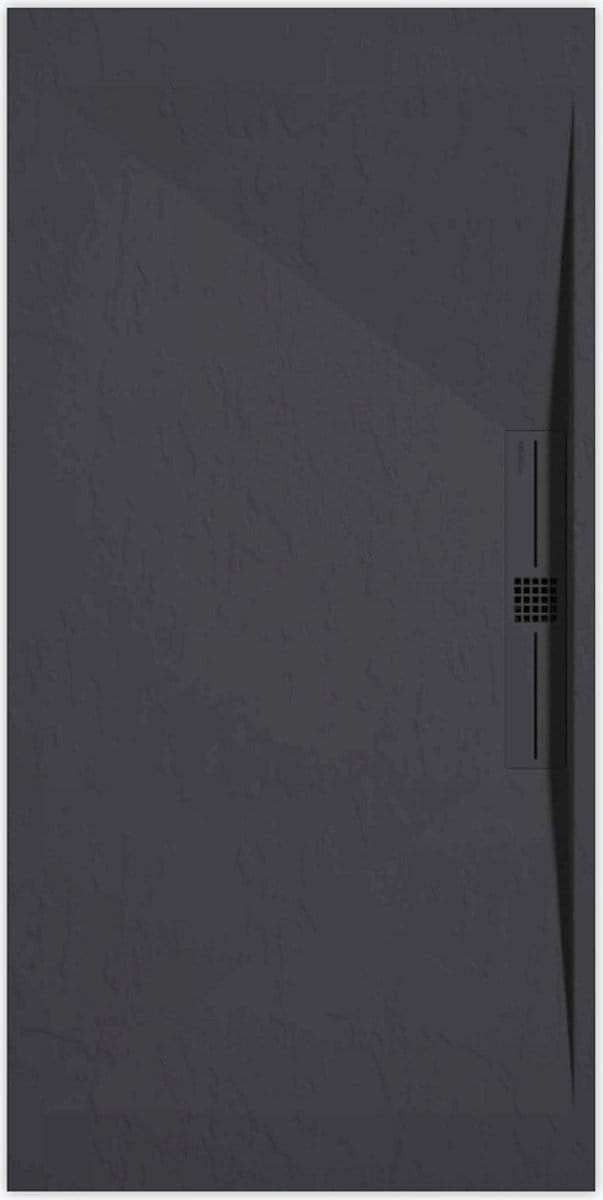 Sanifun douchebak Stone Side Anthraciet Slate 1000 x 800 P