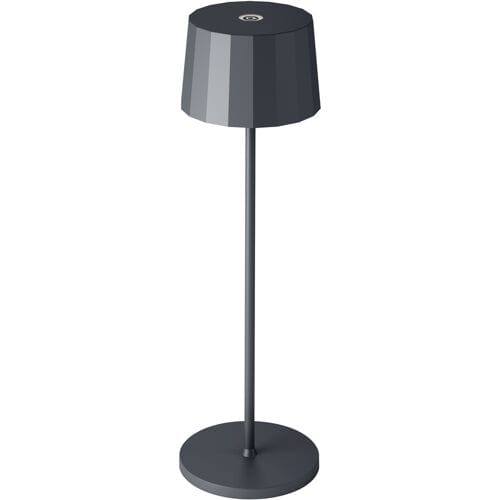 KS Verlichting Lido Oplaadbare LED Tafellamp Antraciet
