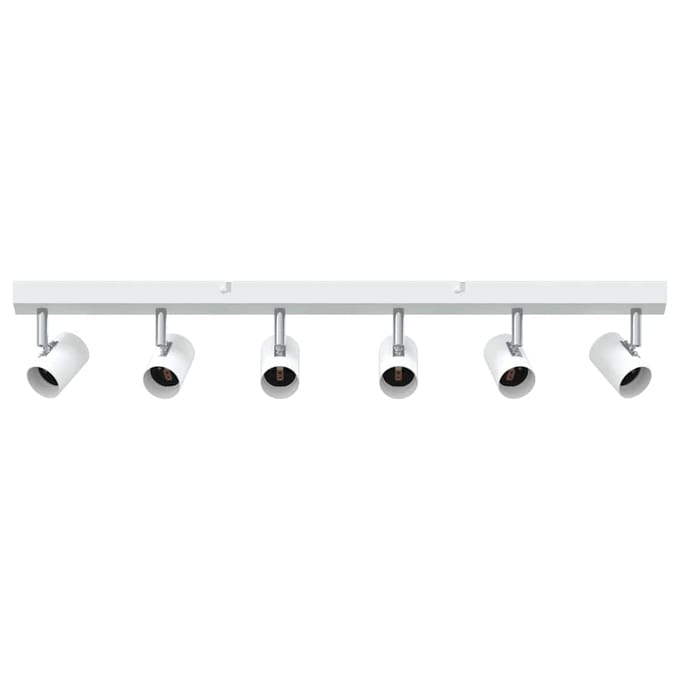 vidaXL Plafondspot met schijnwerpers Wit 73 x 6,5 x 11,5 cm Metaal