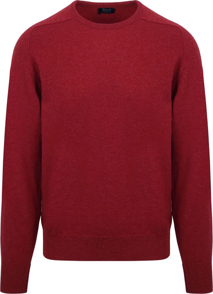 William Lockie Pullover Lamswol O Poppy Mellange - Maat M - Heren