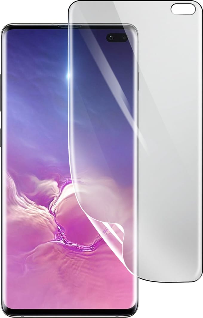 3mk, Geschikt voor Samsung Galaxy S10 Plus, Schokbestendige Hydrogel Screenprotector, Transparant