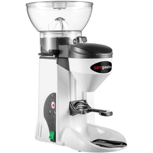GGM Gastro Kaffeemühle - 1kg - 77dB - Mit direkter Ausgabe - Weiß Wit