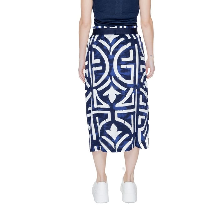 Midi Rok Geometrische Print