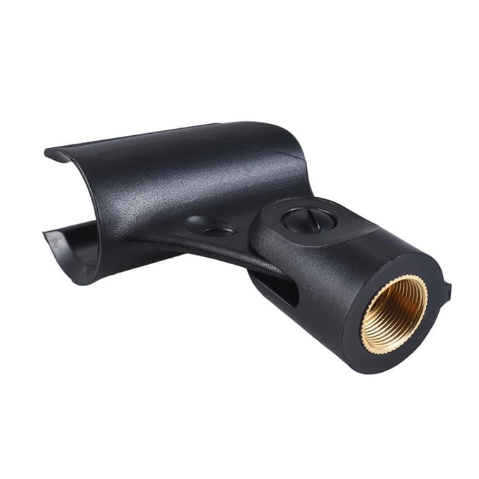 M-7 Plastic Mic Clip Draadloze Microfoonhouder 22mm Verstelbare Kantelhoek zwart