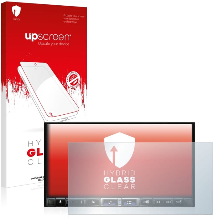 upscreen - Screenprotector voor Alpine iLX-705D - Folie Beschermfolie Beschermglas transparant