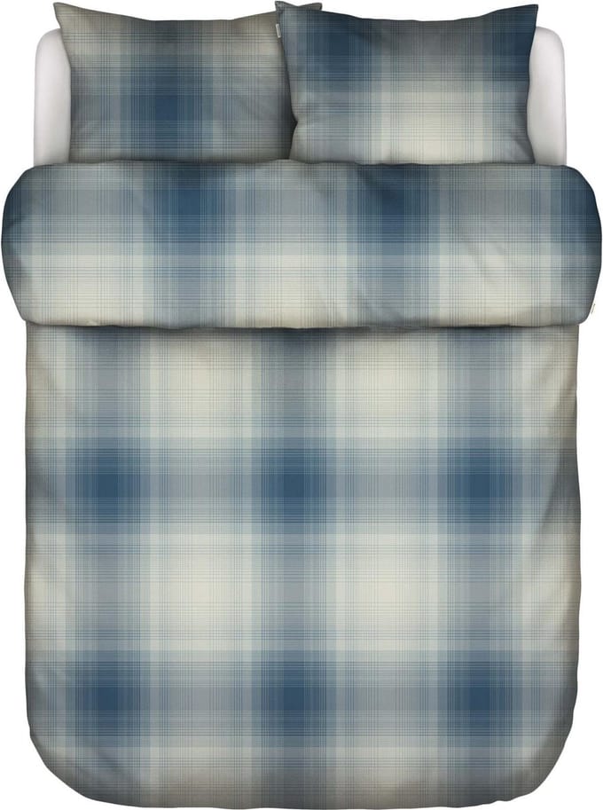 Marc O'Polo Phia Dekbedovertrek Biologisch Katoenflanel Stormy blue - Lits-Jumeaux - 240x200/220 cm