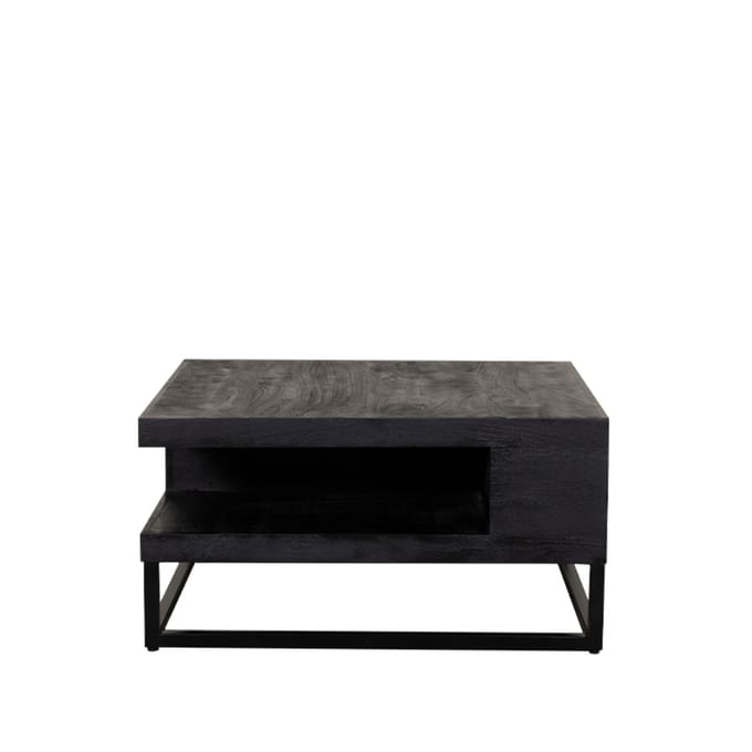 LABEL51 Cube Salontafel - Zwart - Hout - 80 cm