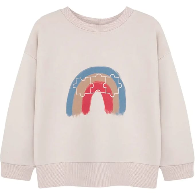 Junior Sweatshirt Kids on the Moon Rainbow