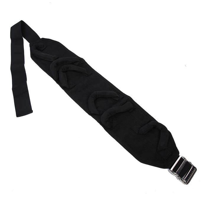 Ceinture de Soutien Lombaire Ceinture de Traction Lombaire pour Patients Âgés Alités black