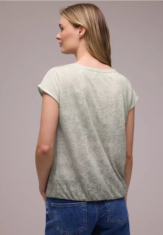 Burnout shirt met tekst