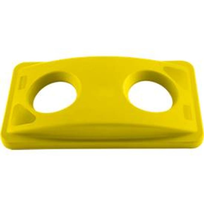 Deksel voor flesseninworp, voor Slim Jim® afvalcontainer, geel