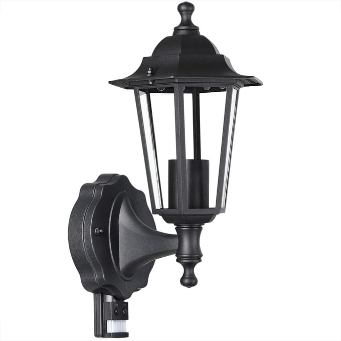Monzana Wandlamp - met Bewegingssensor - Weerbestendig - Antraciet