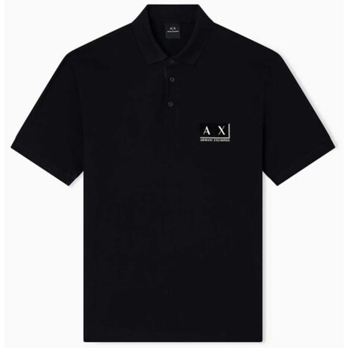 Armani Exchange XM001885 polo shirt zwart, L