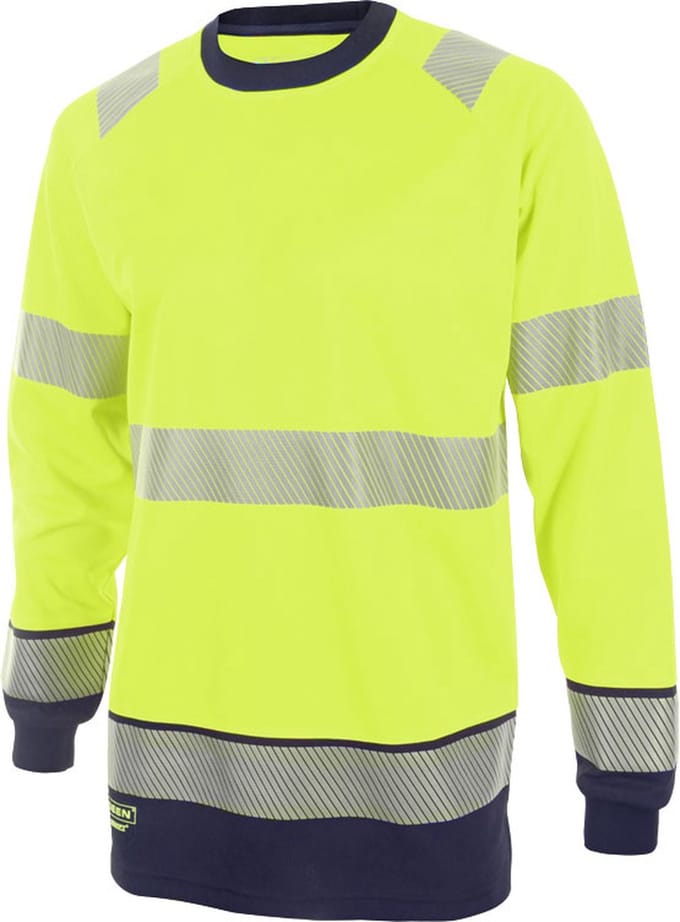 Beeswift HiVis Longsleeve - Geel/Marineblauw - Maat S