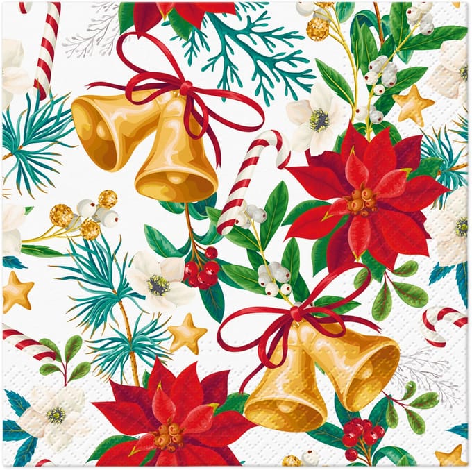 Lunch servetten Botanical Noel - PAW Decor - 33x33 cm