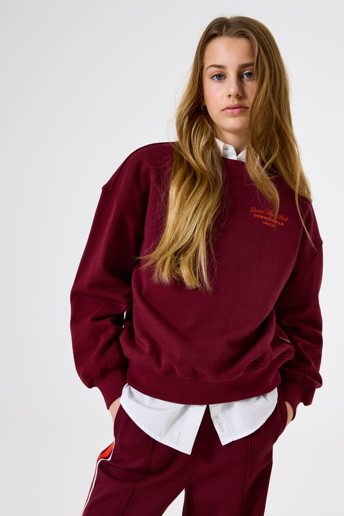 GARCIA Meisjes Print Sweater Rood Lange mouw