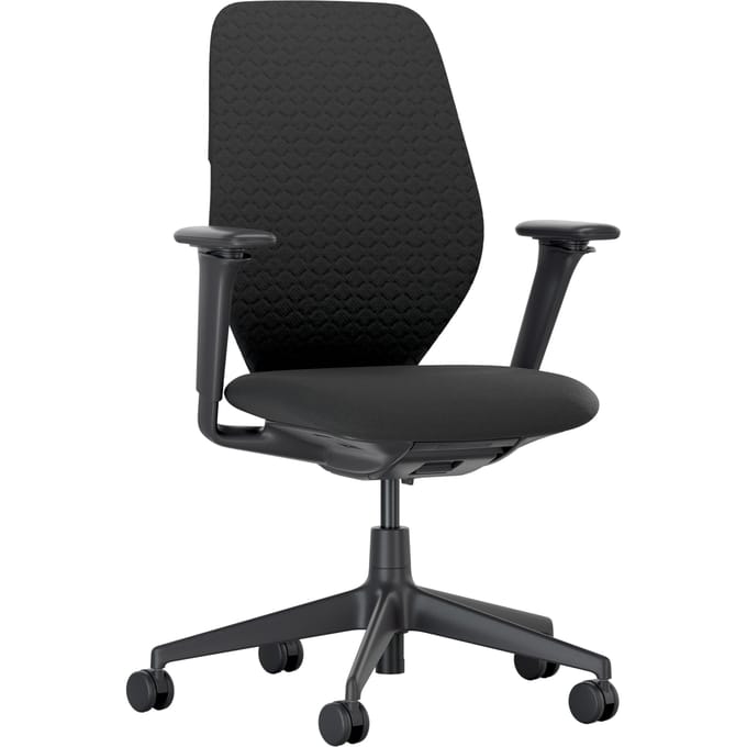 Vitra ACX Soft Bureaustoel - Grid Knit 07 nero - Quilted Knit 07 nero