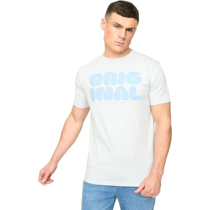 Crosshatch Heren Transflate T-Shirt (Lichtblauw)
