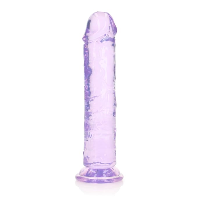 Shots - RealRock REA153PUR1 - Straight Realistic Dildo Suction Cup - 8'' / 20 - Purple