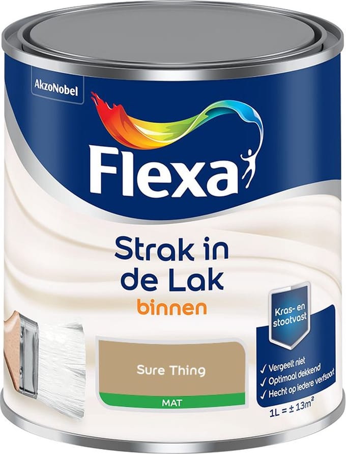 Flexa - Strak In De Lak Binnenlak Mat - Sure Thing - Mengverf - 1 L