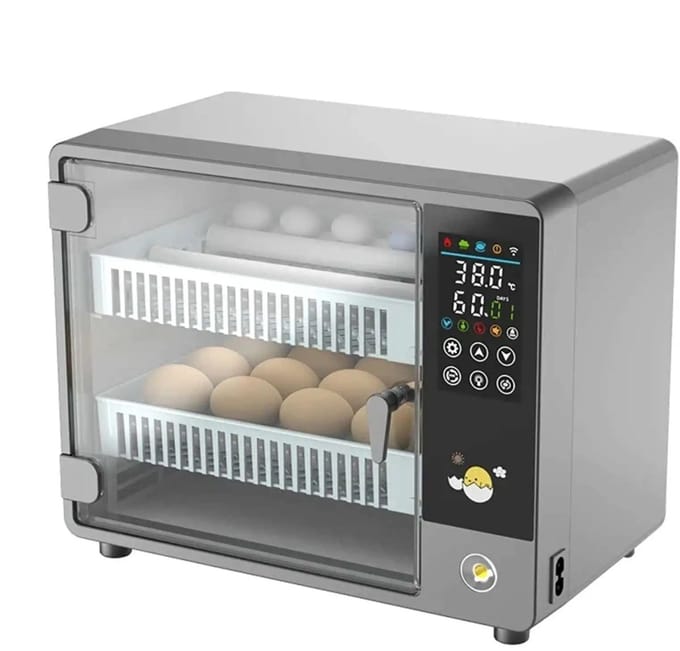 Broedmachine Automatisch - Incubator Eieren Kippen Kwartels Eenden - 24 Stuks - 220V - Touchscreen - Temperatuurregeling eierlamp