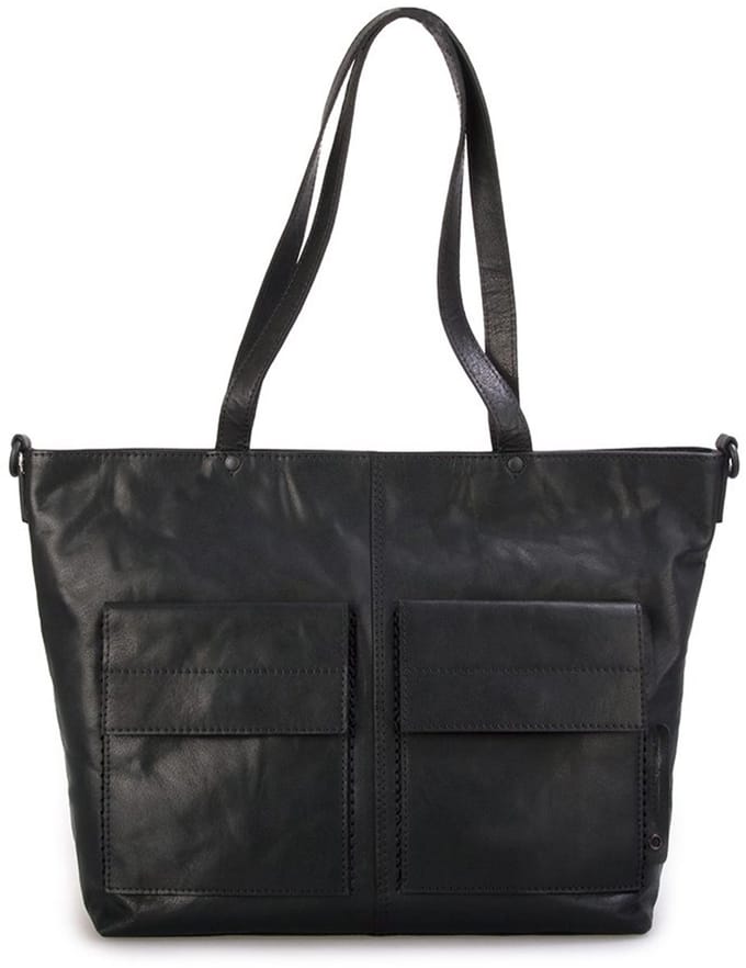 Leren Shopper - Yasmin - Zwart