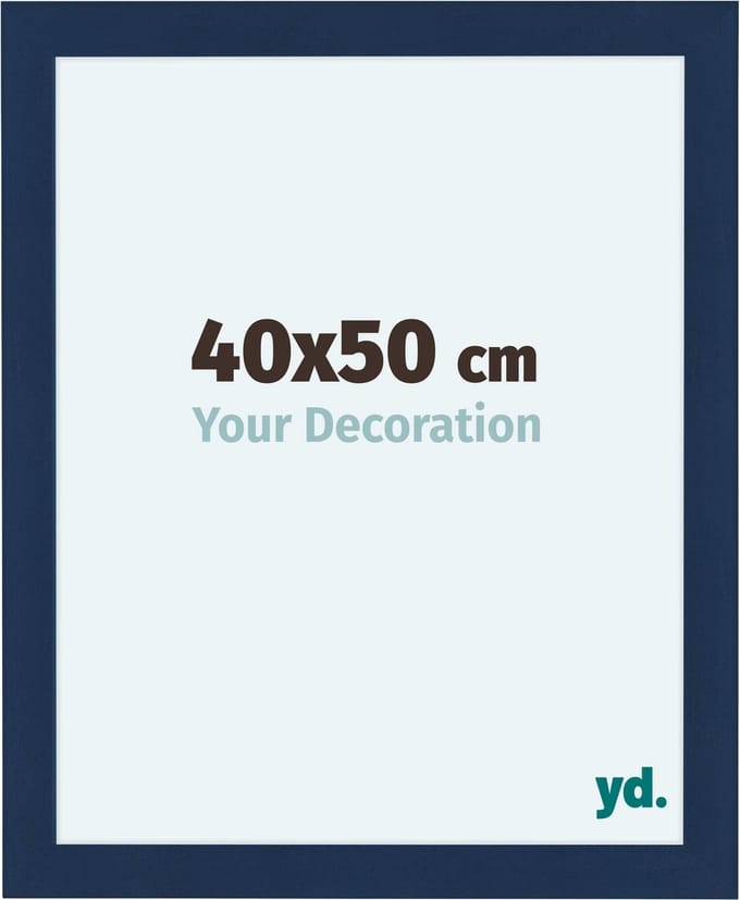 Your Decoration - Fotolijst 40x50 cm - MDF - Donkerblauw Geveegd - Como