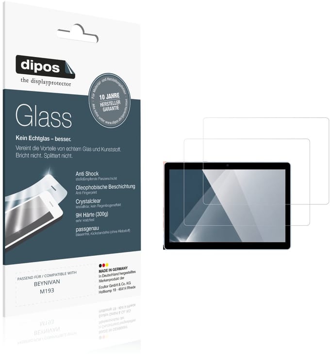 dipos – 2x Pantserfolie geschikt voor BEYNIVAN M193 | 9H Screenprotector