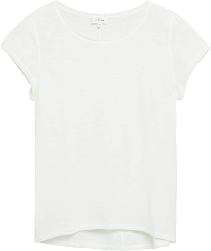 Regular fit t-shirt van puur katoen