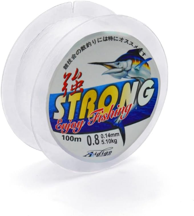 Sterke Transparante Nylon Visdraad 0.8mm - Ideaal voor Zeevissen en Knutselen